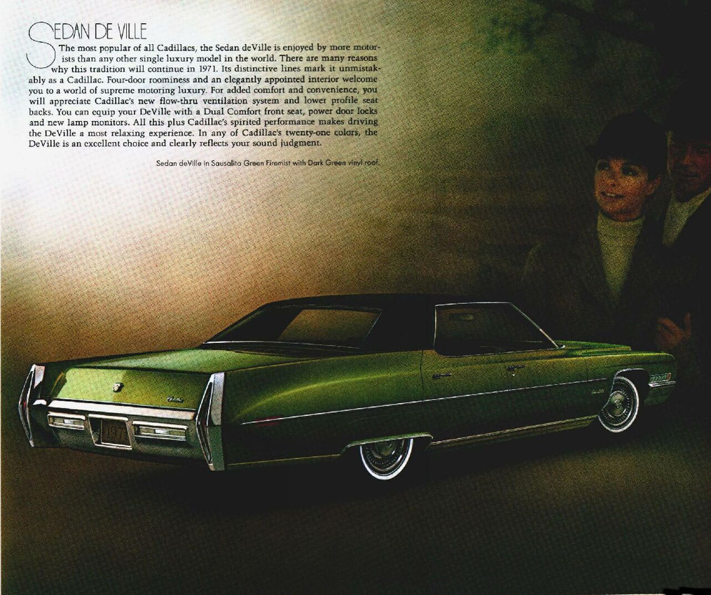 1971 Cadillac Look Of Leadership Mailer Page 9
